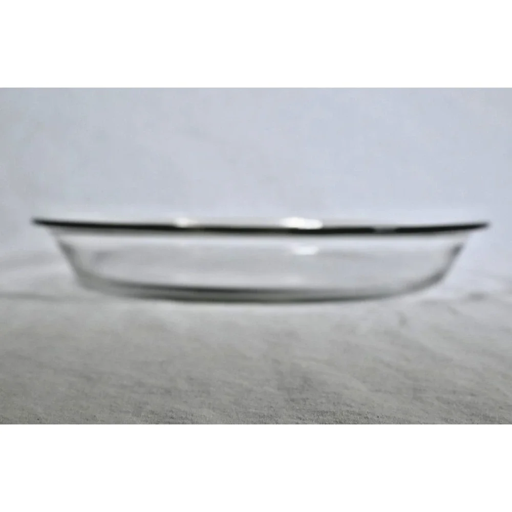 Vintage 1970s Pyrex Clear Glass Pie Plate Baking Dish #209 9-7/8